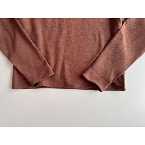 Lot of 2 KOTN Size S Cotton Tops - Fitted Jersey T-Shirt & Long Sleeve Cozy Polo - Picture 5 of 16